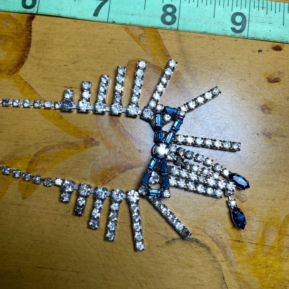 Vintage rhinestone Necklace and Earring Set - Picture 7 of 7